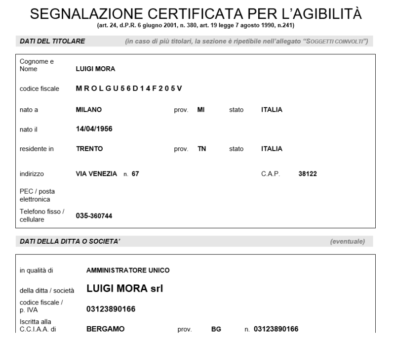 Agibilità 1