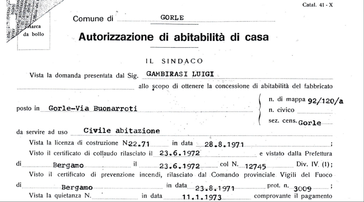 Prima immagine abitabilità