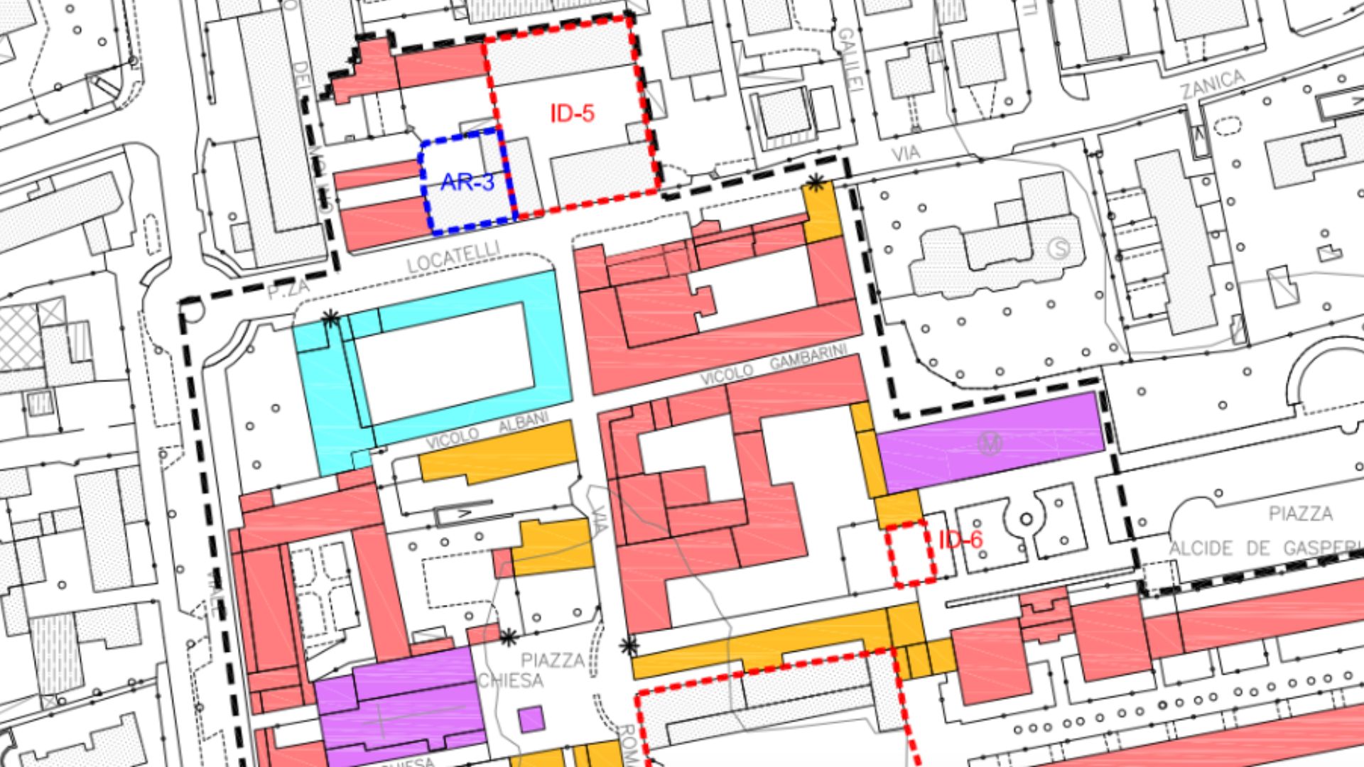 mappa piano delle regole PGT Comune di Comun Nuovo