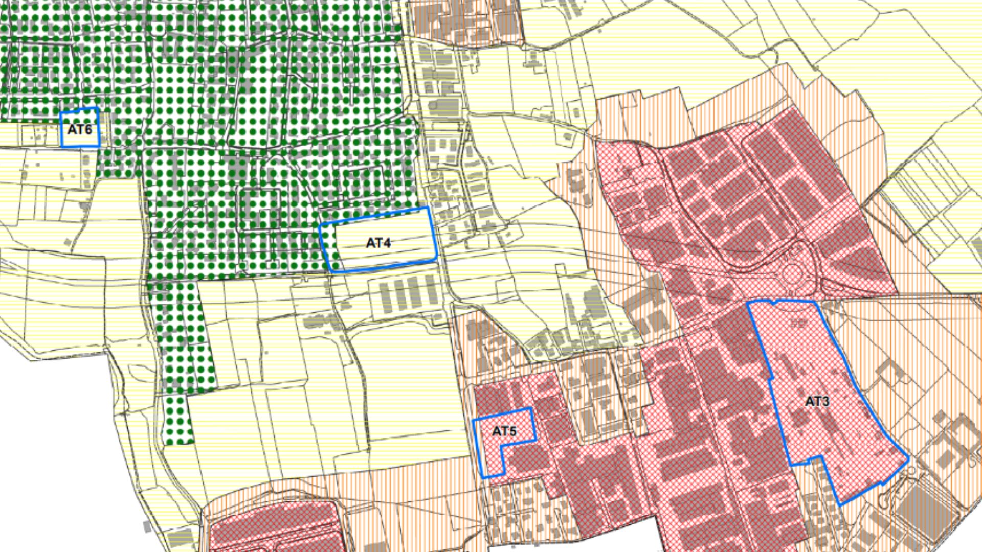 Mappa del Piano di Classificazione Acustica di Pedrengo