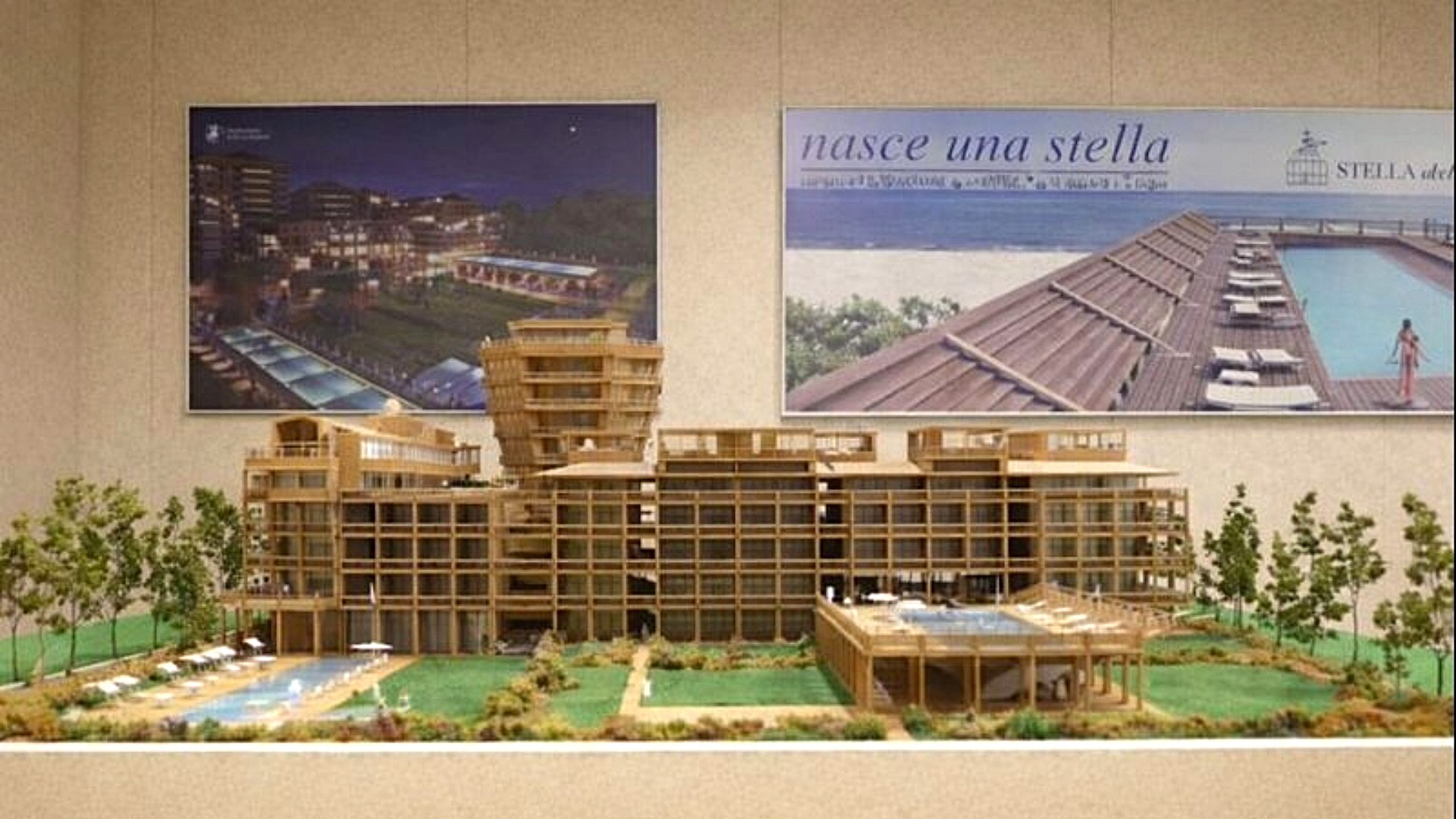 Struttura in legno progetto modellino 3D